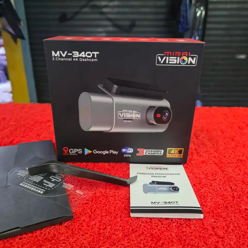 Kamera DVR MIRAI VISION MV-340T 3 Channel 4K Dashcam MIRAI 4K ULTRA HD
