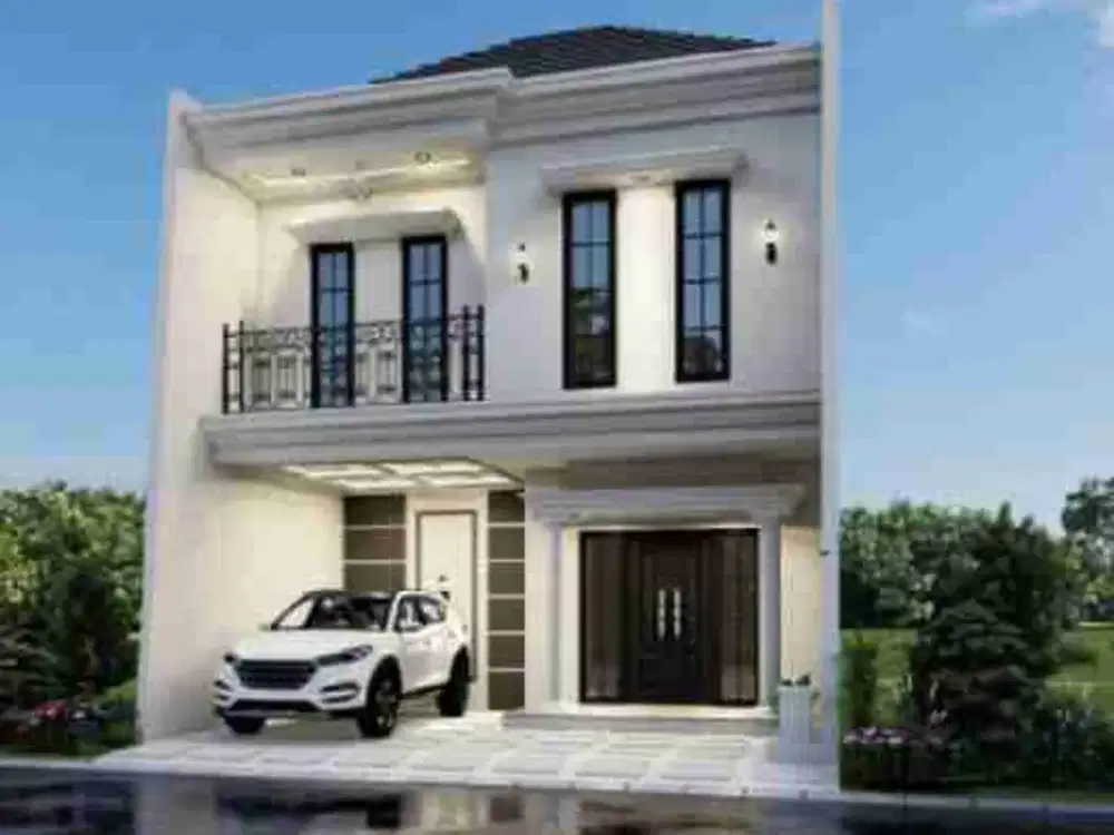 Rumah Mewah 2 Lt Dlm Cluster Pinggir Jl Raya