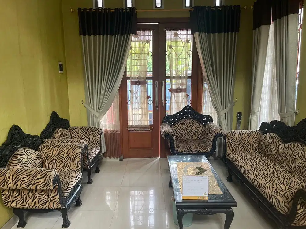 Set Kursi + Meja Jati Tua Ukir Antik