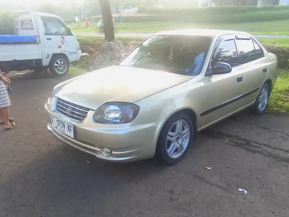 Hyundai Excel 2005 mesin ok AC dingin pajak panjang