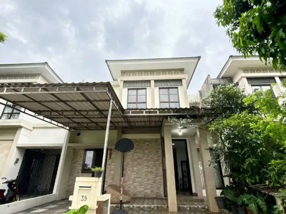 disewakan cepat rumah view golf di suvarna sutera furnish siap huni