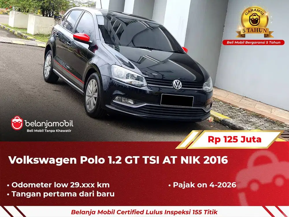 [ GARANSI 5TH ] Volkswagen VW Polo 1.2 GT TSI AT 2016 2017