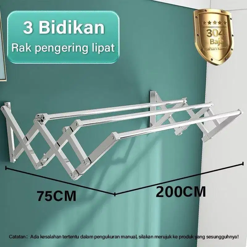 JEMURAN BAJA STAINLESS DINDING