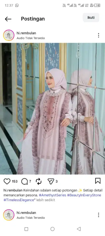 Sale banget Dress Gamis 3in1 new original freeongkir
