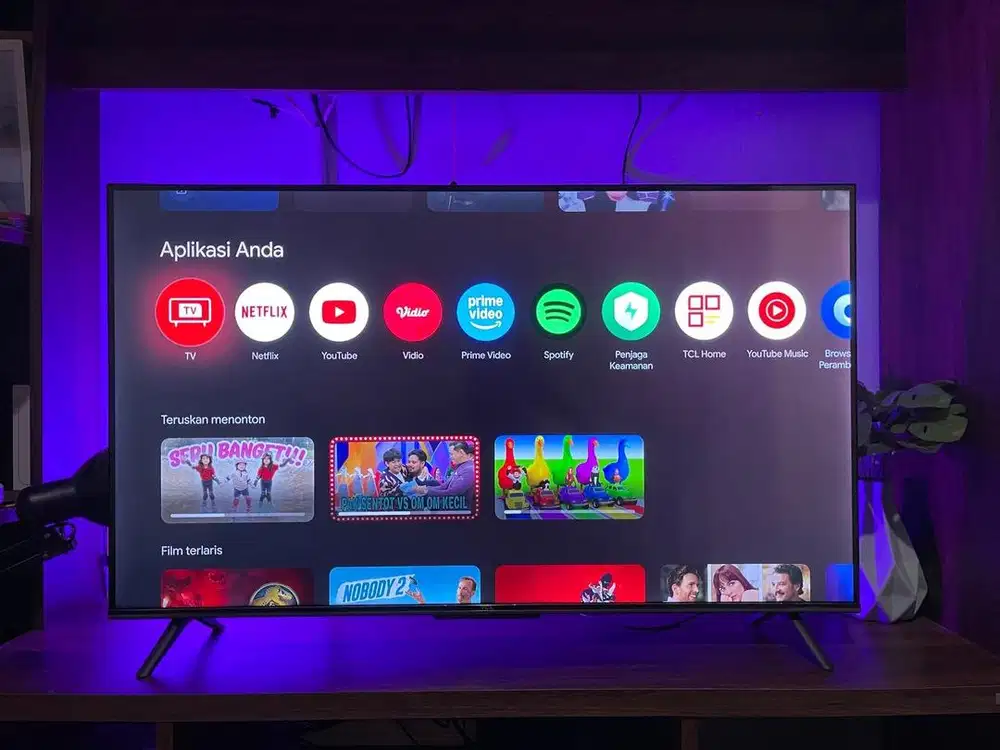 Dijual cepat Smart TV TCL 43inch 43A28 4k google TV