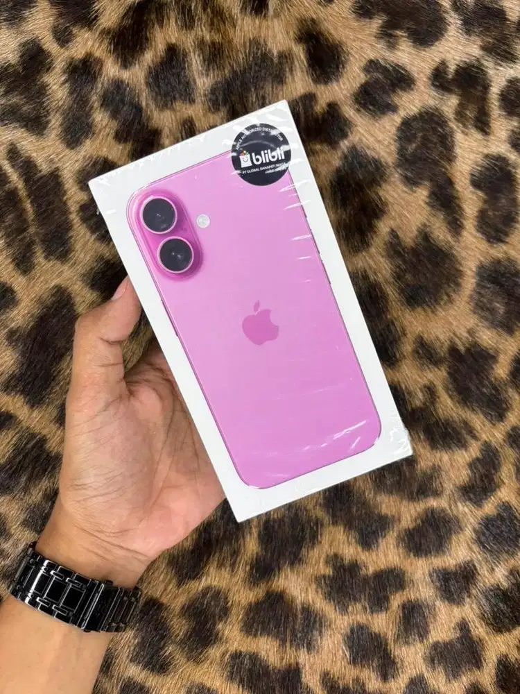 New iPhone 16 128GB Resmi (Pink)