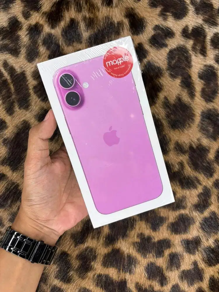 New iPhone 16 Plus 128GB Resmi (Pink)