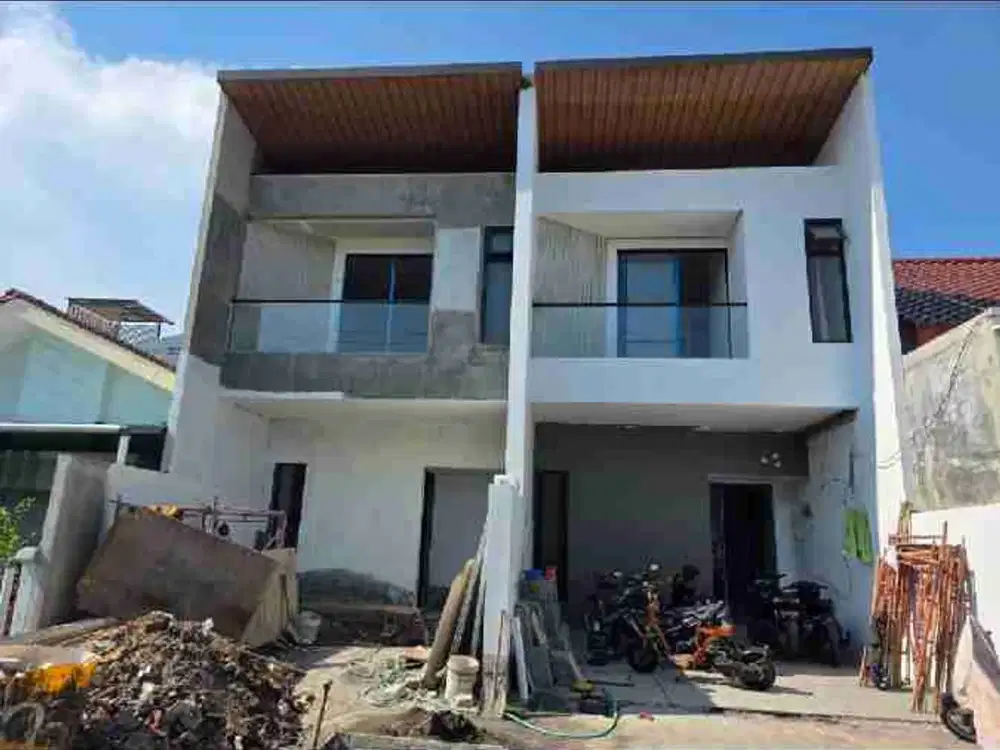 jual rumah baru Gress minimalis 2 lantai pondok Tjandra indah tata ruang lega kamar besar besar, row jalan 2,5 mobil