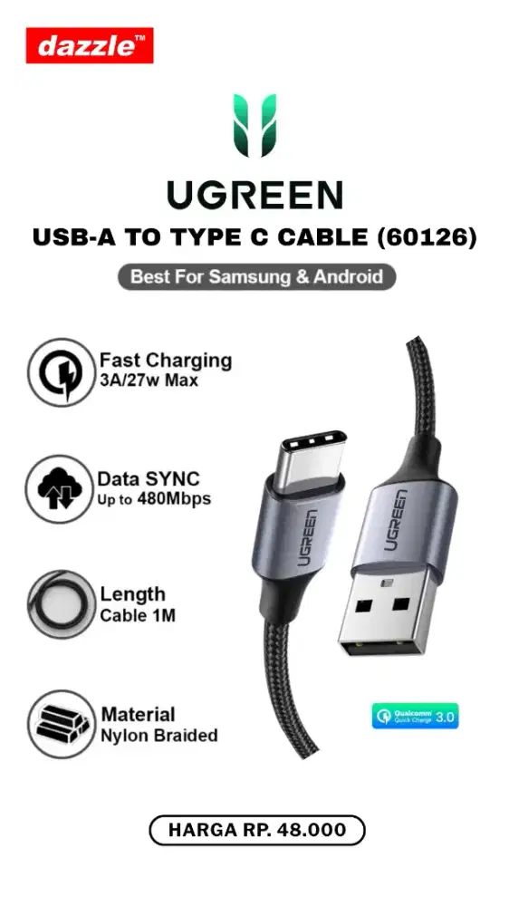 UGREEN USB A TO TYPE C (60126)