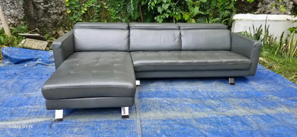 Sofa Kelvin Giormani Coda Foretti I Full Kulit Asli Headrest