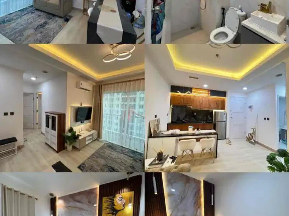 dijual apartemen city home Mall of indonesia MOI kelapa gading 2 kamar full furnish