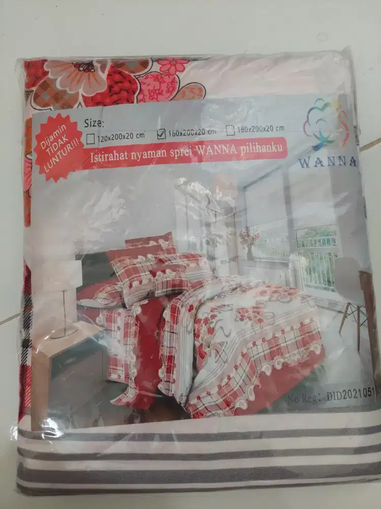 Dijual Sprei Merk Wanna 160x200x20 cm (Queen)