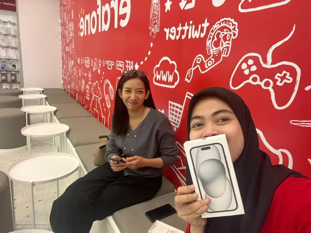 Iphone 15 128 black pink ready