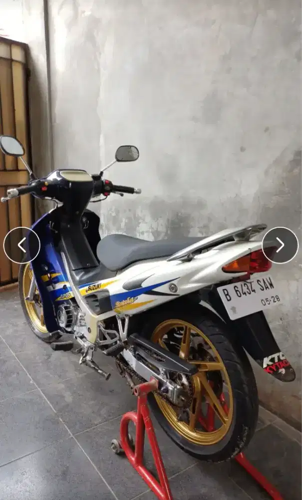 Satria hiu 2004 asli biru putih