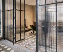 Pasang Kusen Aluminium Pintu   Untuk Kantor + Cat + Kaca + ACP gypsum