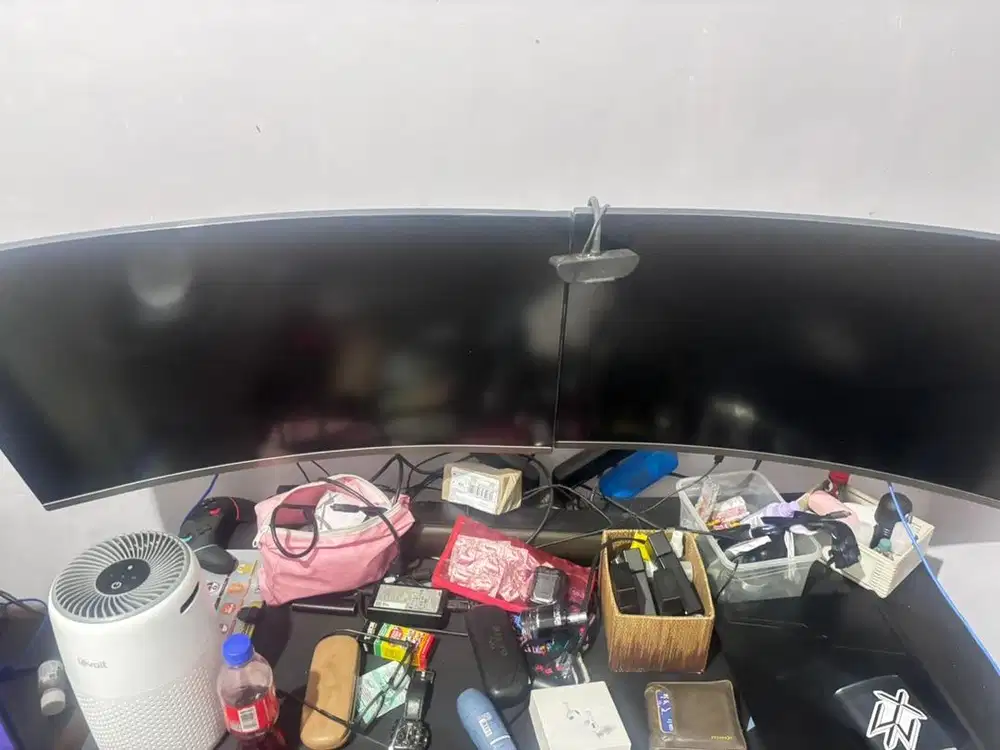 1 Set 2 Monitor Samsung 32 dan dual arm