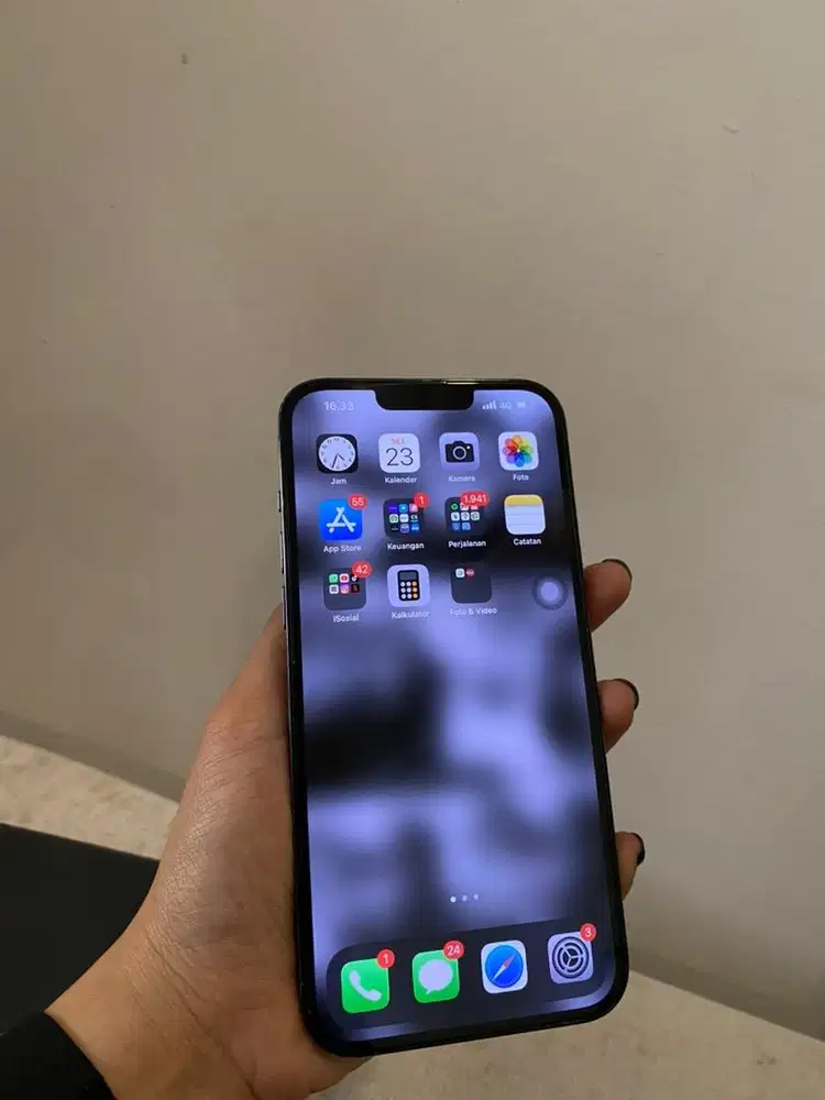 IPHONE 13 PRO MAX BLUE 512gb second masih mulus
