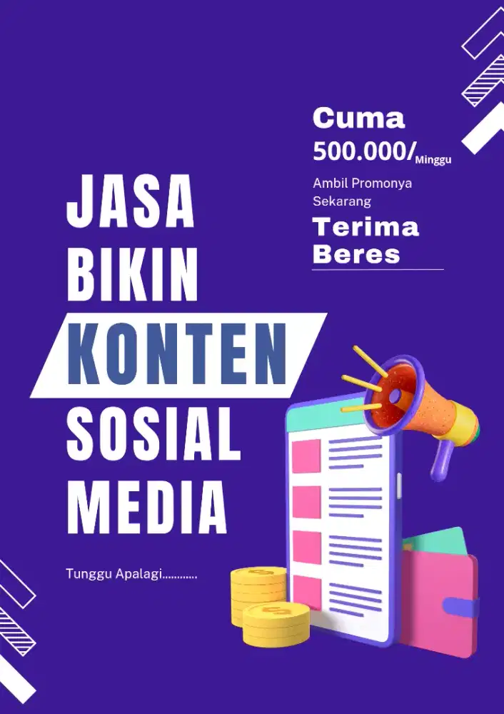 Paket Produksi Konten Sosial Media Mingguan Cuma 500.000 Terima Beres