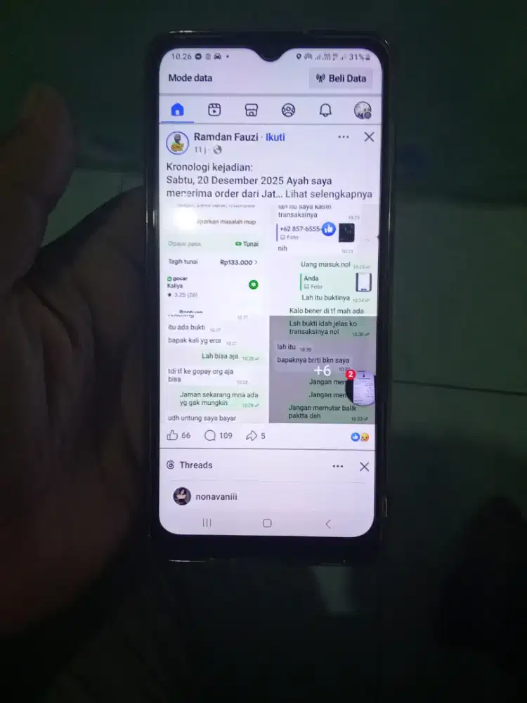 Samsung a12 (unit+charger)