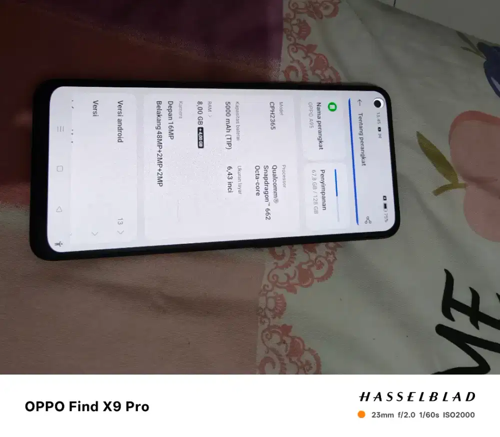 Oppo a95 no minus lengkap