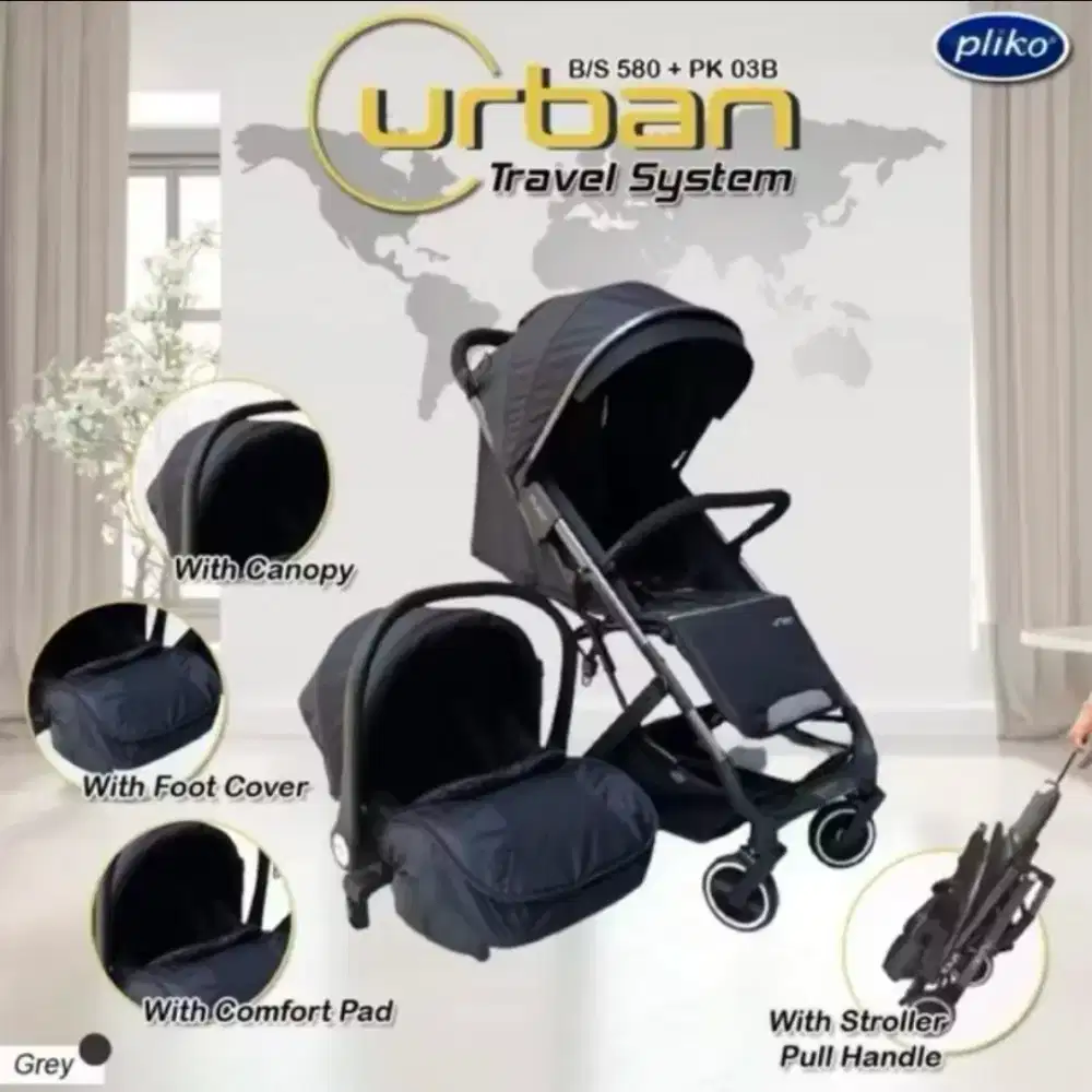Stroller bayi Pliko urban