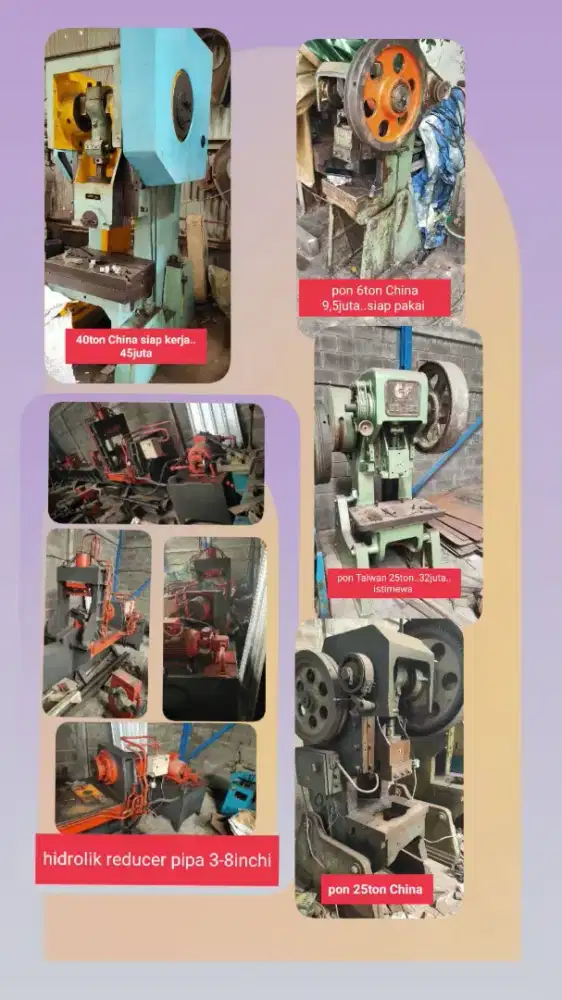 Mesin potong tekuk n hidrolik pres