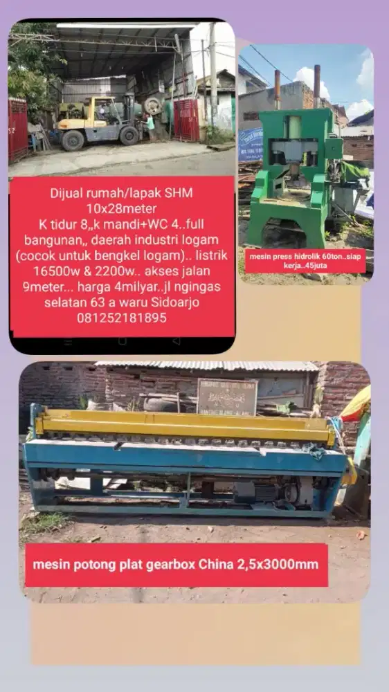 Mesin peralatan bengkel logam