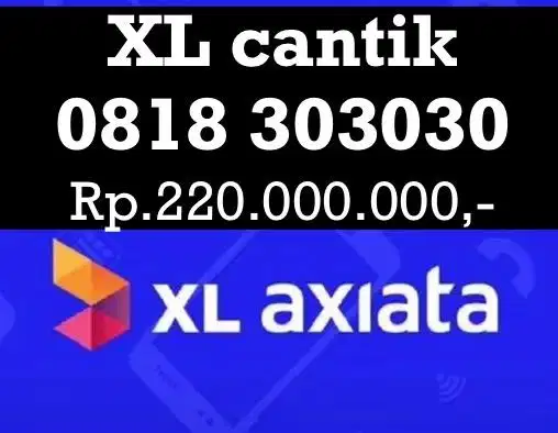 NOMOR CANTIK XL 30 ,sim perdana prabayar bkn telkomsel simpati indosat