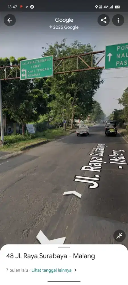 Tanah 2,3 HEKTAR SIDOARJO JALAN SBY-MALANG