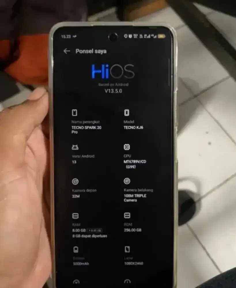 Tecno spark 20 pro ram 8+8/256