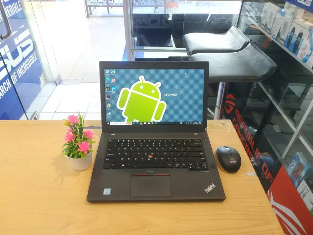 LAPTOP DESAIN RINGAN DAN TANGGUH LENOVO THINKPAD T470p CORE i7 RAM 8GB