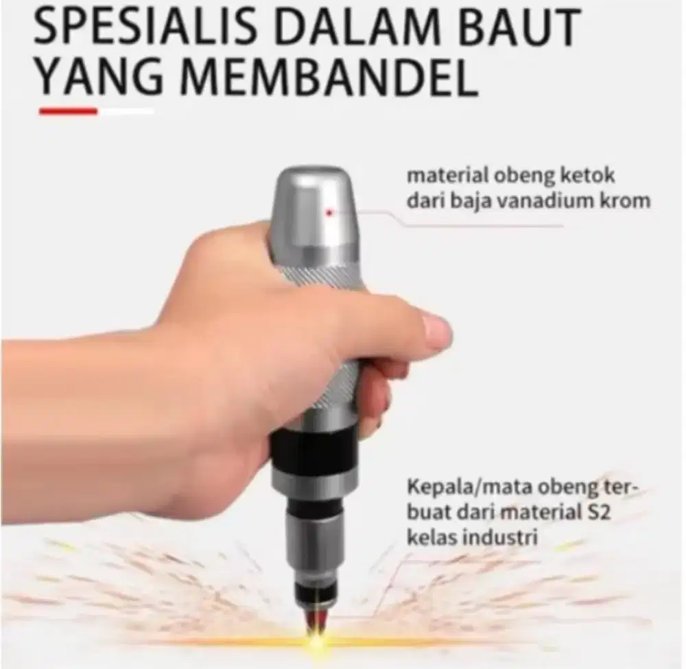 Obeng ketok full set 13pcs baja anti karat