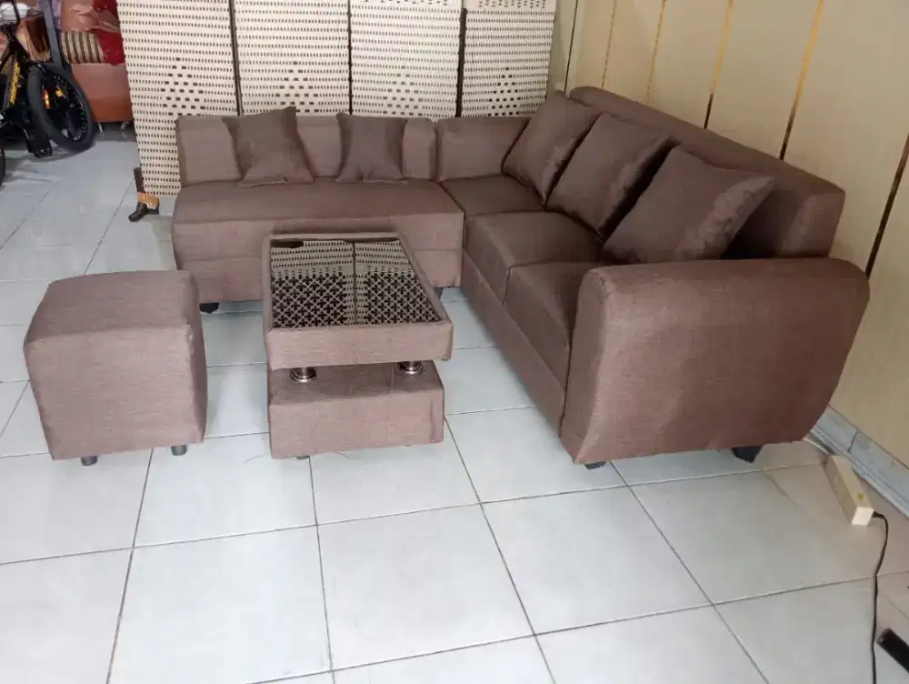 Sofa L Minimalis Ruangtamu..