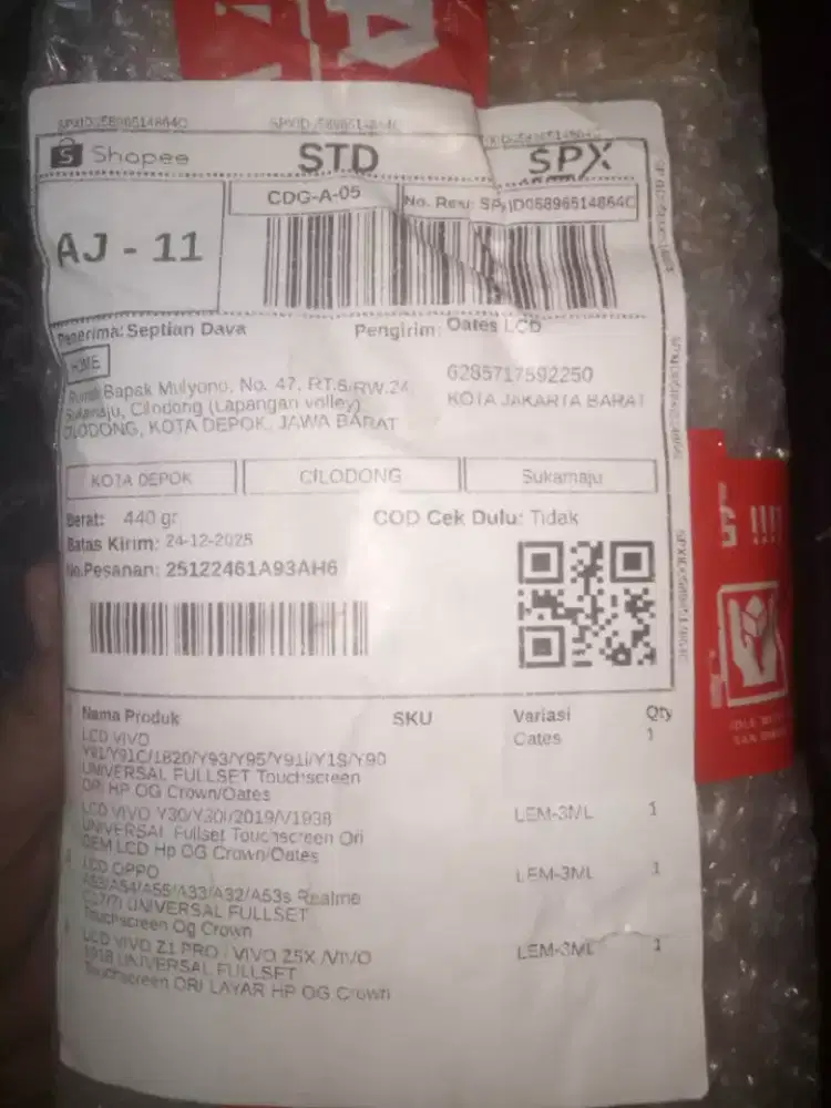 Jual cepat  lcd baru