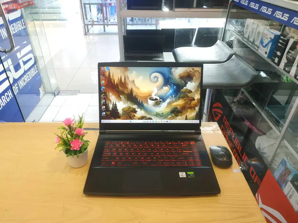LAPTOP GAMING MSI GF63 THIN CORE i7 GEN 10 RAM 16GB NVIDIA