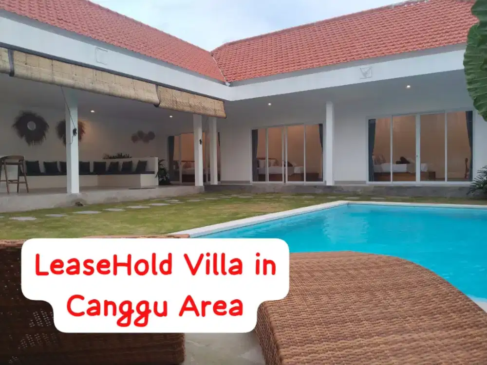 Disewakan Villa 3BR Area Canggu, Tahunan