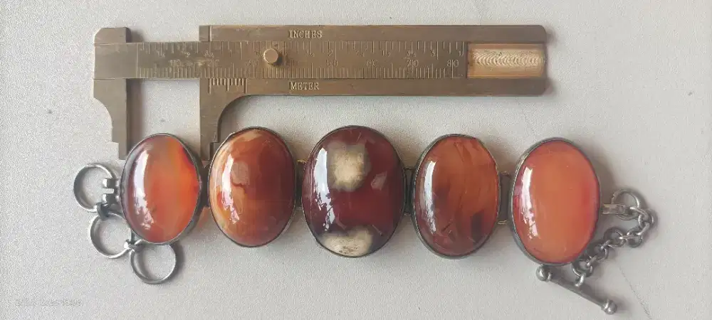 Gelang Perak Batu Akik