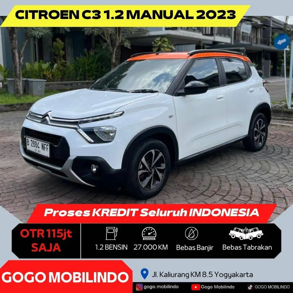 [Km27rb] Citroen C3 Manual 2023 ISTIMEWA MURAH Bisa Kredit