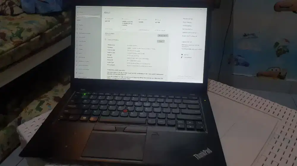 Laptop Lenovo ThinkPad T460S- Core i5-6300U-RAM8-SSD512GB