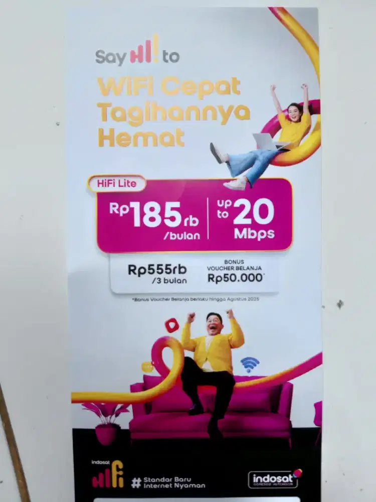 Promo wifi Internet Indosat Hifi