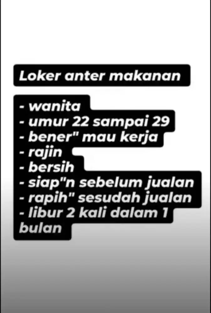 Loker untuk wanita