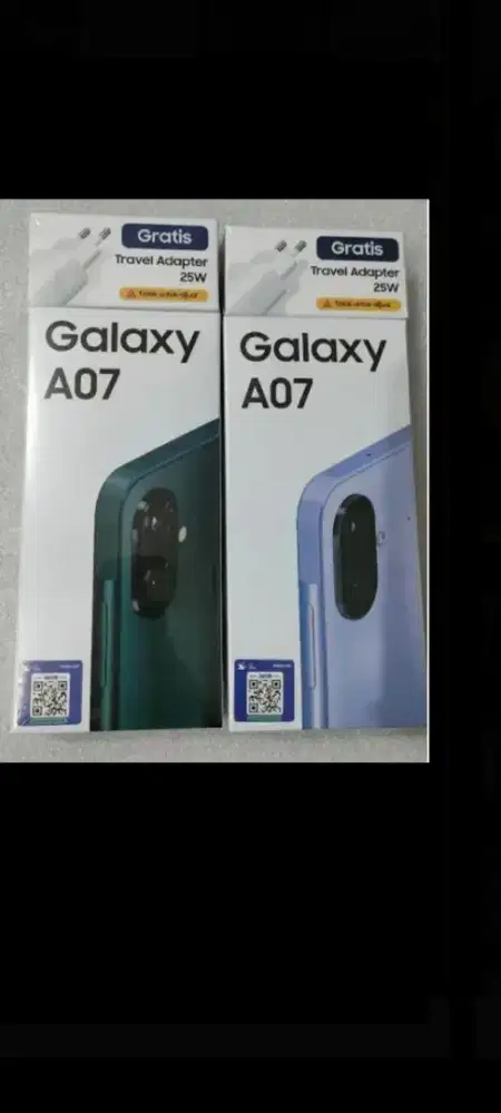 Samsung galaxy A07 ram 8gb 256gb dan4/64 garansi resmi