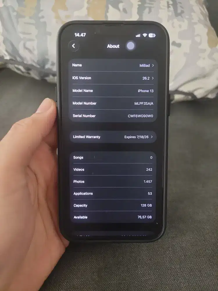 Iphone 13 Basic 128GB Resmi