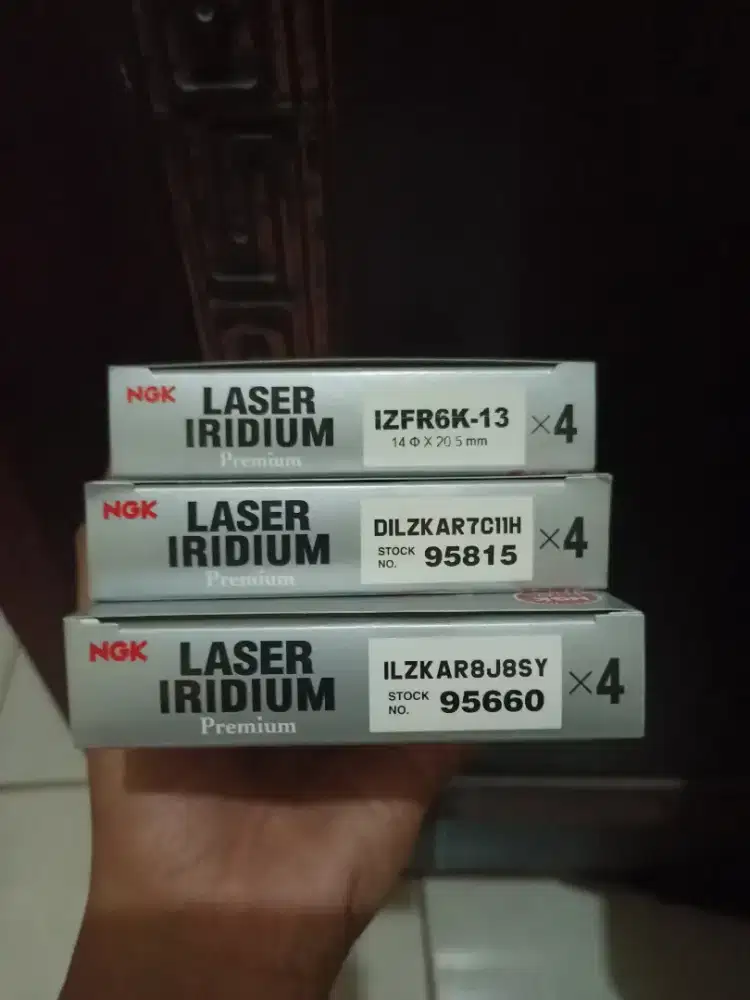 NGK LASER IRIDIUM ASLI - OBRAL 3 TIPE (TOTAL 12 PCS)