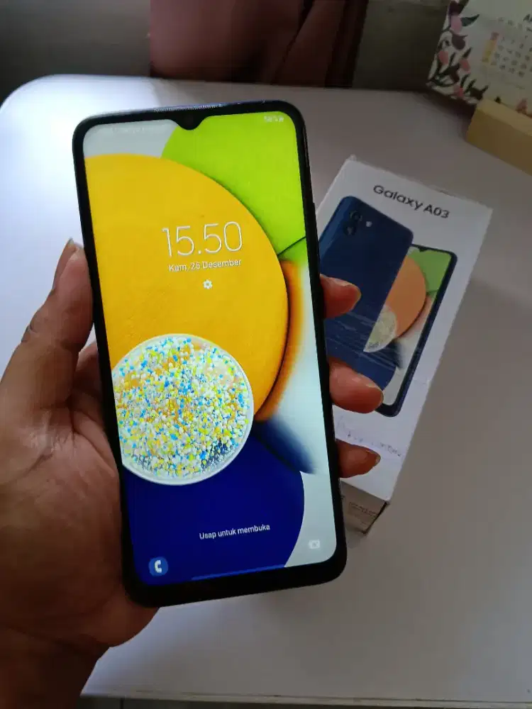 Samsung A03 4/64 fullset resmi second