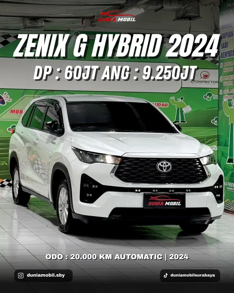 Zenix G Hybrid CVT 2024 Kondisi Seperti Baru Masih Warranty TT 2025