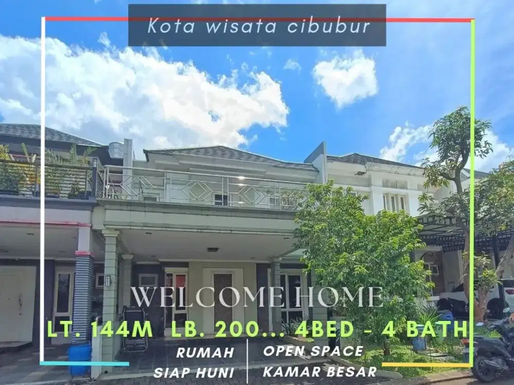 jual cepat rumah Kota wisata cibubur 800 meter dari mal living world,dekat tol kota wisata cibubur