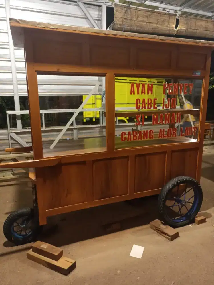 Gerobak Angkringan Bakso Mie Ayam PeceL Bubur Sate Martabak Ronde dlL