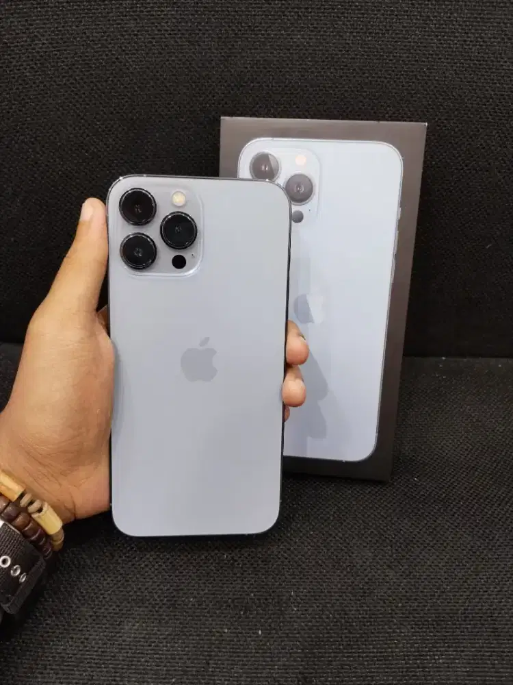 iPhone 13 Pro Max 128gb iBox Fullset Ori, Mulus Seperti Baru, Nominus