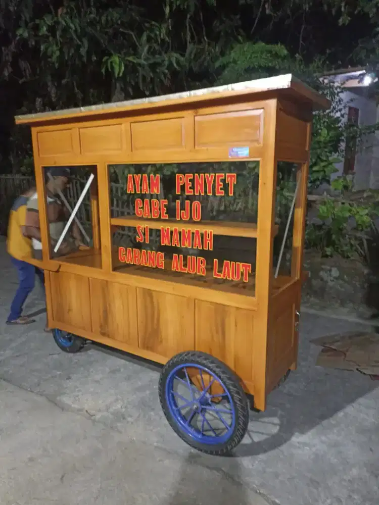 Gerobak Angkringan Bakso Mie Ayam PeceL Bubur Sate Martabak Ronde dlL